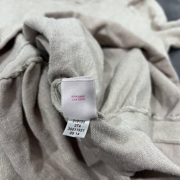 Victoria's Secret Cream Beige Ruched Crew Neck Sweater Dress Size Small 12-24 - Picture 9 of 12